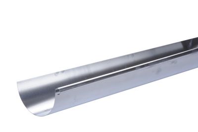 Gouttière zinc 1/2 Ø25 mm L.2 m métallique