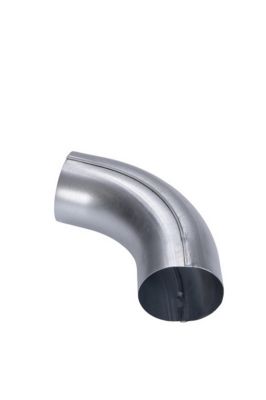 Coude cintré soudé galva Ø80 mm gris