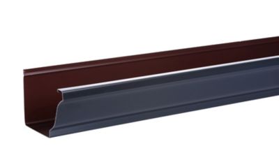 Gouttière aluminium bleu Ø33 mm L.4 m