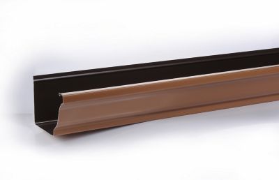 Gouttière aluminium miel Ø33 mm L.4 m