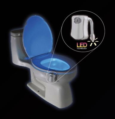 veilleuse de toilette 8 couleurs avec détecteur de mouvement