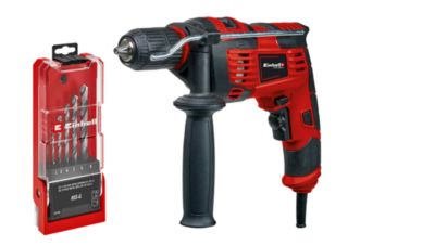 Perceuse à percussion filaire + coffret Einhell TC-ID 720/1 E
