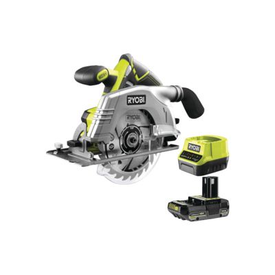Pack RYOBI Scie circulaire R18CS 0 18V One+ 1 Batterie 2.0Ah 1 Chargeur rapide - vue 7