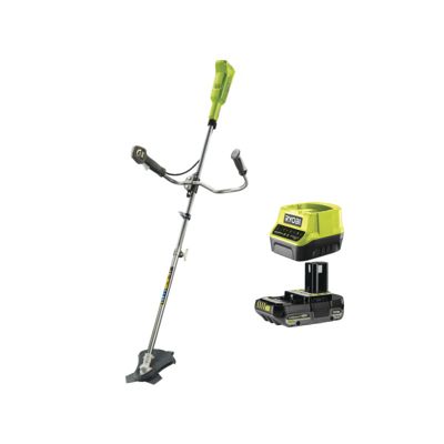 Pack RYOBI Débroussailleuse OBC1820B 18V One+ 1 Batterie 2.0Ah 1 Chargeur rapide