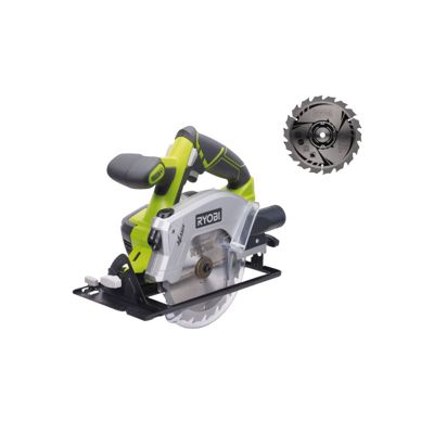 Pack RYOBI - Scie circulaire RWSL1801M - 18V One+ - diamètre 150 mm sans batterie ni chargeur - Lame ultra fine CSB150A1