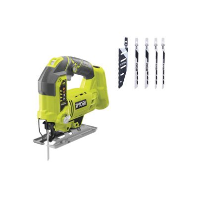 Pack RYOBI Scie sauteuse pendulaire R18JS 0 18 V One+ Sans batterie ni chargeur Pack de 5 lames RAK05JSBFC 100mm - vue 3