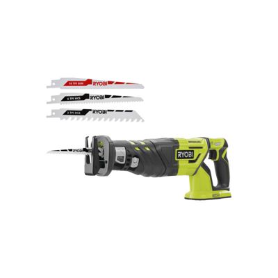 Pack RYOBI Scie sabre Brushless R18RS7 0 18V One+ sans batterie ni chargeur Lot de 3 lames RAK3RBWM spéciales scie - vue 3