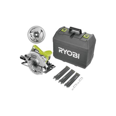 Pack RYOBI Scie circulaire RCS1600 K2B 66mm 1 lame 48 dents 1 lame 24 dents guide de coupe RAK03SR - vue 6