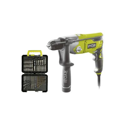 Perceuse à Percussion RYOBI RPD1200-K – 1200 W, Coffret de 60 Accessoires