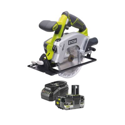 Scie circulaire RYOBI 18V One+ RWSL1801M 150 mm Batterie 4 0Ah et chargeur - vue 2
