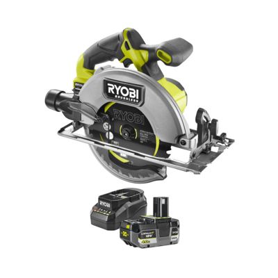 Scie circulaire RYOBI 18V One+ Brushless RCS18BL 184 mm Batterie 4 0Ah et chargeur - vue 2
