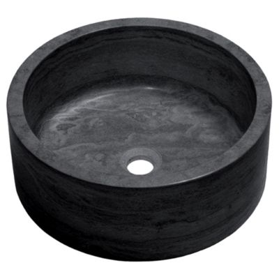 Vasque à  poser ronde en basalte l.40 6xH.15 cm  Casa Linéa Amélie