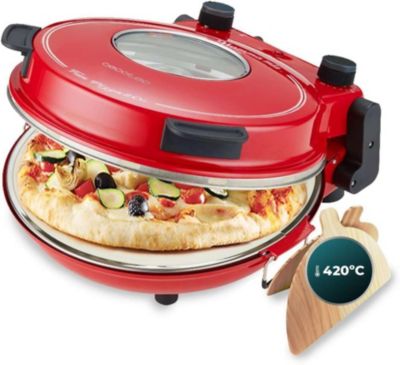 Cecotec Four électrique à pizza 1200 W avec thermostat réglable Gris - vue 2
