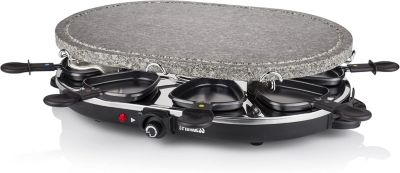 Raclette pierre à cuire 8 personnes 1200 W Noir