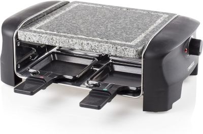 Raclette pierre à cuire 4 personnes 600 W Noir