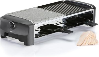 Raclette pierre et plancha 8 personnes 1300 W Noir