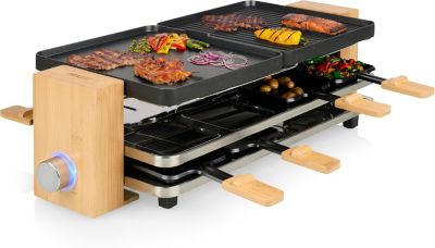 Raclette Princess Pure 8 1300 W Noir & Bambou