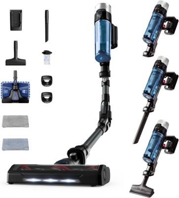 Aspirateur balai sans fil 4-en-1 avec tête Aqua