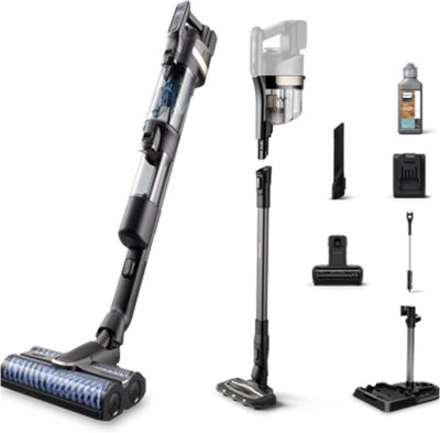 Aspirateur balai 3-en-1 sans fil avec brosses AquaSpin