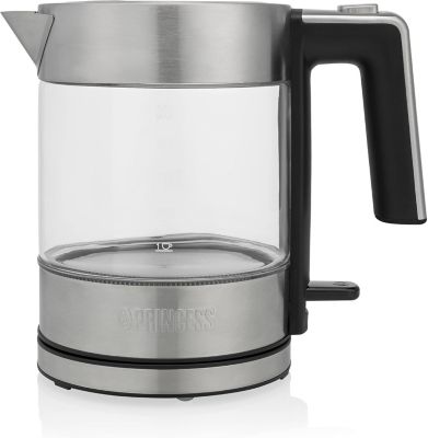 Bouilloire Princess 1 L verre et inox 2200 W