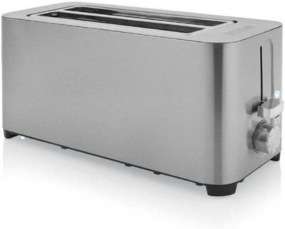 Grille-pain Inox Brossé 1400W 2 Fentes Longues