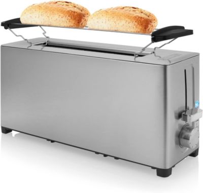Grille-pain Inox Brossé 1050W 1 Fente Longue