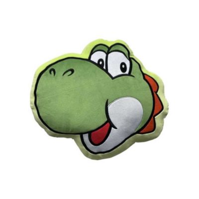 Coussin 3D MARIO BROS Visage Yoshi Microfibre 40 cm