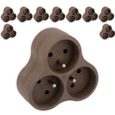 Lot de 10 triplites recyclées éco conçues Natura 3x16A Zenitech