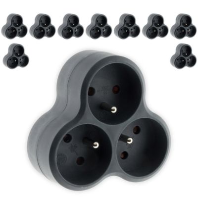10 multiprises triplites triangulaires Zenitech