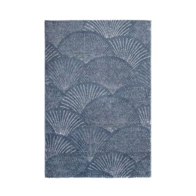 Tapis de salon Sarah l.150 x L.100 cm bleu marine