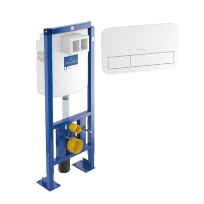 Bâti support autoportant WC VILLEROY ET BOCH Viconnect avec plaque - vue 2