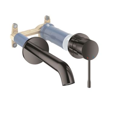 Mitigeur mural lavabo GROHE Essence Taille M hard graphite avec corps encastré
