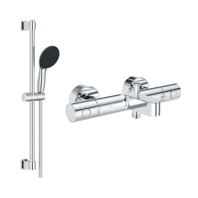 Mitigeur baignoire GROHE Grohtherm et ensemble de douche Vitalio Start