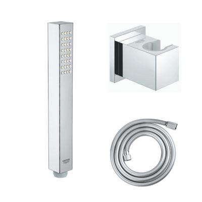 Douchette GROHE Vitalio Joy Cube Stick Douchette 1 jet avec flexible1750 + support mural cube