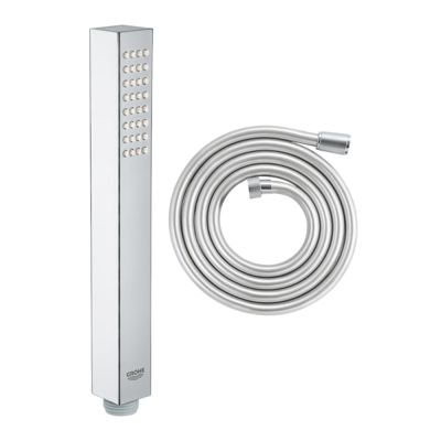 GROHE Douchette 1 jet Vitalio Joy Cube Stick chromé avec flexible 200