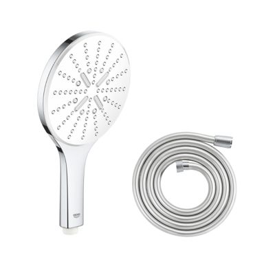 Douchette Grohe Vitalio 3 jets Smartactive chromé avec flexible 2000