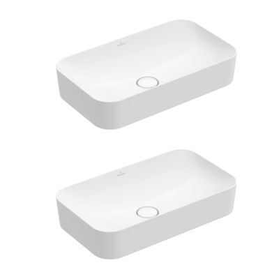 Lot de deux vasques à poser VILLEROY ET BOCH Finion Stone CeramicPlus