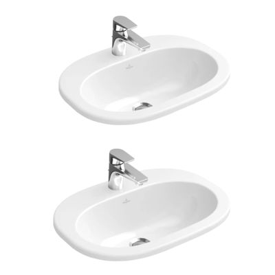 Vasque à encastrer VILLEROY ET BOCH O.Novo Lot de 2 Céramique Design moderne