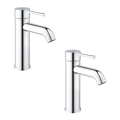 Lot de 2 mitigeurs lavabo GROHE Essence AquaGuide S sans vidage