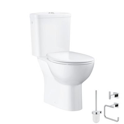 Pack WC à poser Bau Ceramic quickfix + Accessoires salle de bain Essentials Cube - vue 2