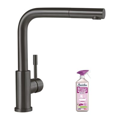 Robinet cuisine VILLEROY ET BOCH Steel Shower + nettoyant