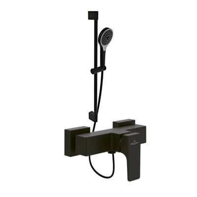Mitigeur mécanique douche VILLEROY ET BOCH Architectura Square + Ensemble de douche Verve Showers 3 jets