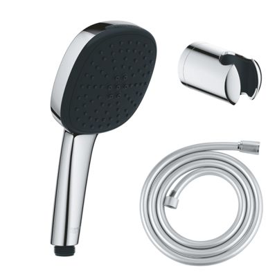 Pack douchette 2 jets GROHE Vitalio Comfort 110 + Flexible dche VitalioFlex Comfort 1750 et support