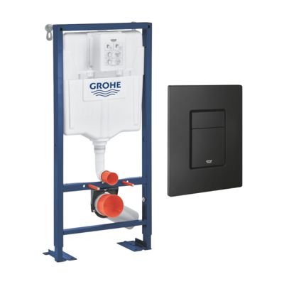 Bâti support autoportant GROHE Solido avec plaque commande Even