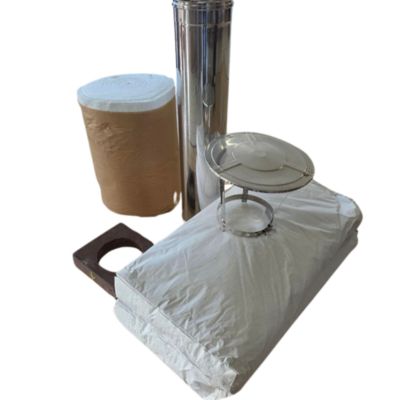 Pack d'installation pour four à bois "L'Élémentaire Mini" Ephrem, isolation + conduit inox complet