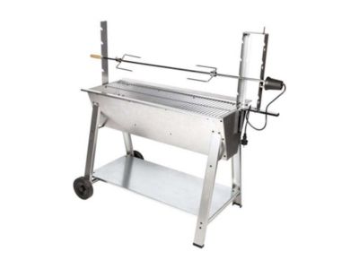 Somagic Barbecue charbon horizontal acier gris 133 x 66 x 80 cm