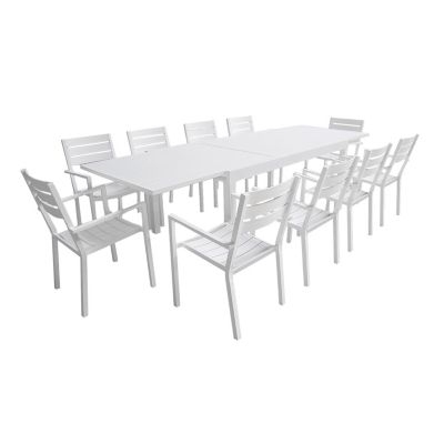 Salon de jardin VENEZIA extensible 180300 en aluminium 10 places - vue 2