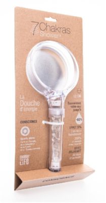Douchette 1 jet Quartz 12 cm 7ChakrasShower Change your life
