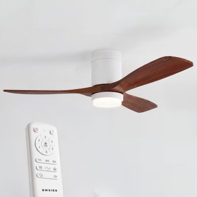Sweiss FLOW26 Ventilateur de plafond avec LED 6 vitesses Bois