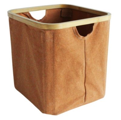 Panier de rangement cadre bambou Hyppolite terracotta